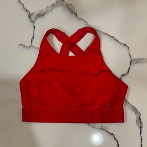 Outdoor Voices TechSweat Key Bra in Scarlett ❤️